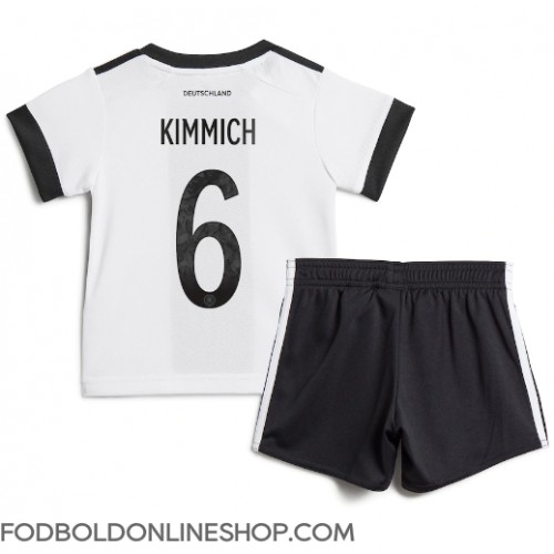 Tyskland Joshua Kimmich #6 Hjemme Trøje Børn VM 2022 Kortærmet (+ Korte bukser)